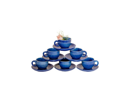 Blue Cup & Saucers