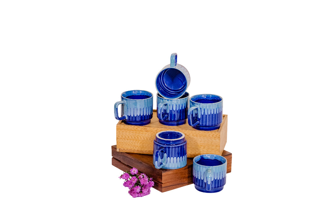 Blue Small Tea Mugs