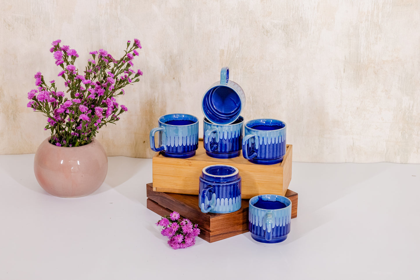 Blue Small Tea Mugs