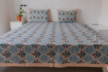 Miniature Garden Skyblue BedSheets