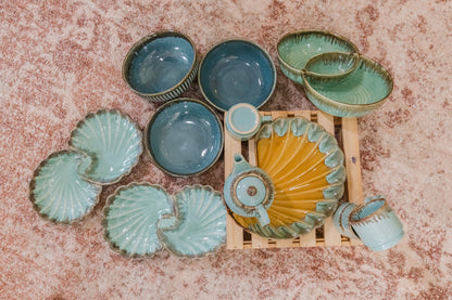 Own Complete Handpicked Oceanic Blue Collection - 18 Piece Set