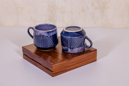 Fab Blue Milk Mugs