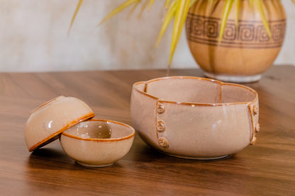 Button Bowl (Earthy Brown)