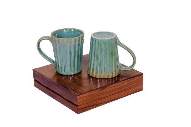 Sea Green Milk Mugs