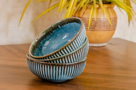 Sea Green Dinner/Salad Bowl